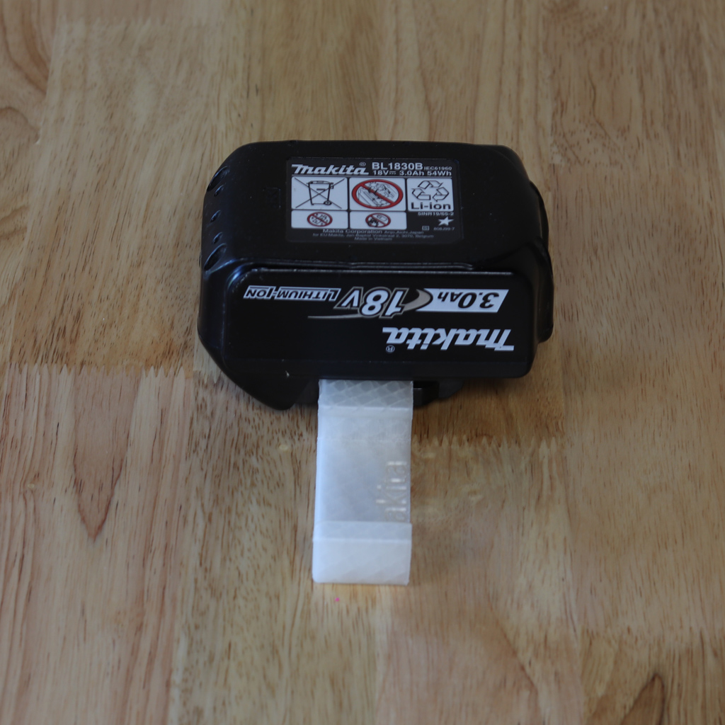 Dobbelt batteriholder til Makita LXT i klar / gennemsigtig